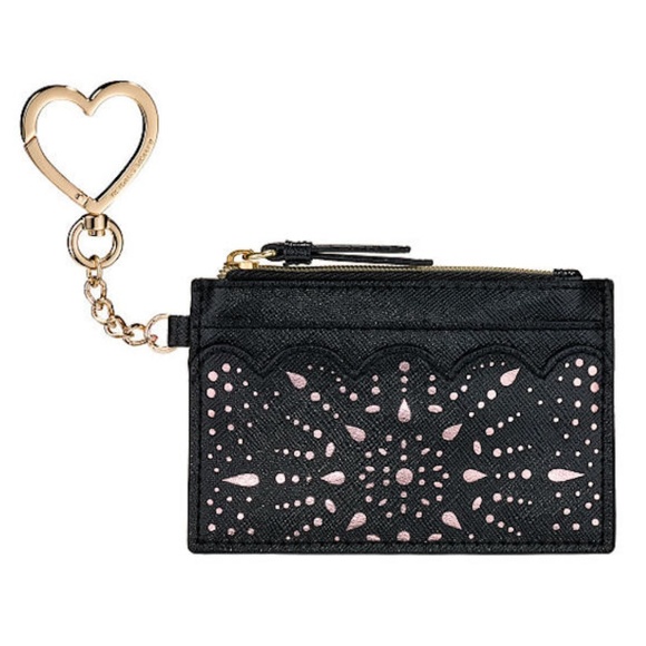 Victoria's Secret Laser floral Metallic Card Case - Picture 4 of 7